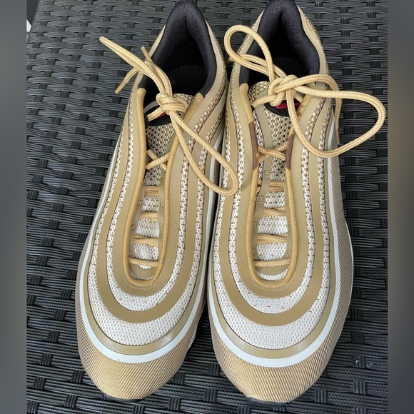 Nike Other - NIKE AIR MAX 97 ultra 17 ,Nike Gold and White Men's Athletic Shoes size 10.5